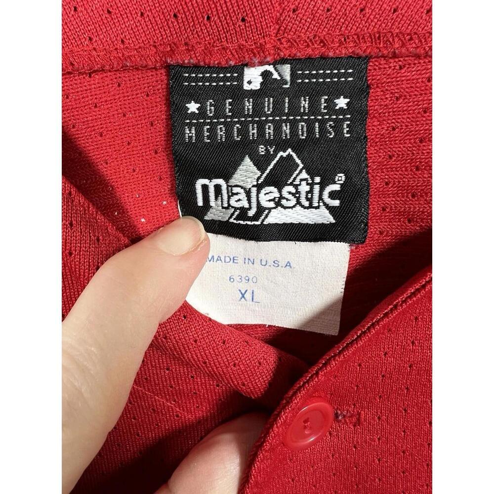 Authentic Vtg Minnesota Twins Majestic MLB Red Jersey 90s RARE Sz XL USA - Picture 4 of 8